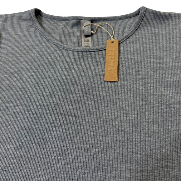 SKIMS Soft Lounge Long Sleeve Crop Top Heather Gray 2X - Picture 8 of 13